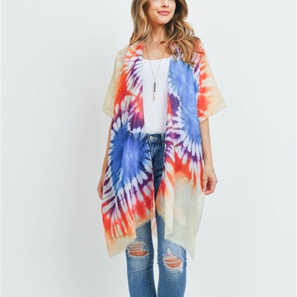 Tie Dye Kimono / Coverup - Picture 6 of 6